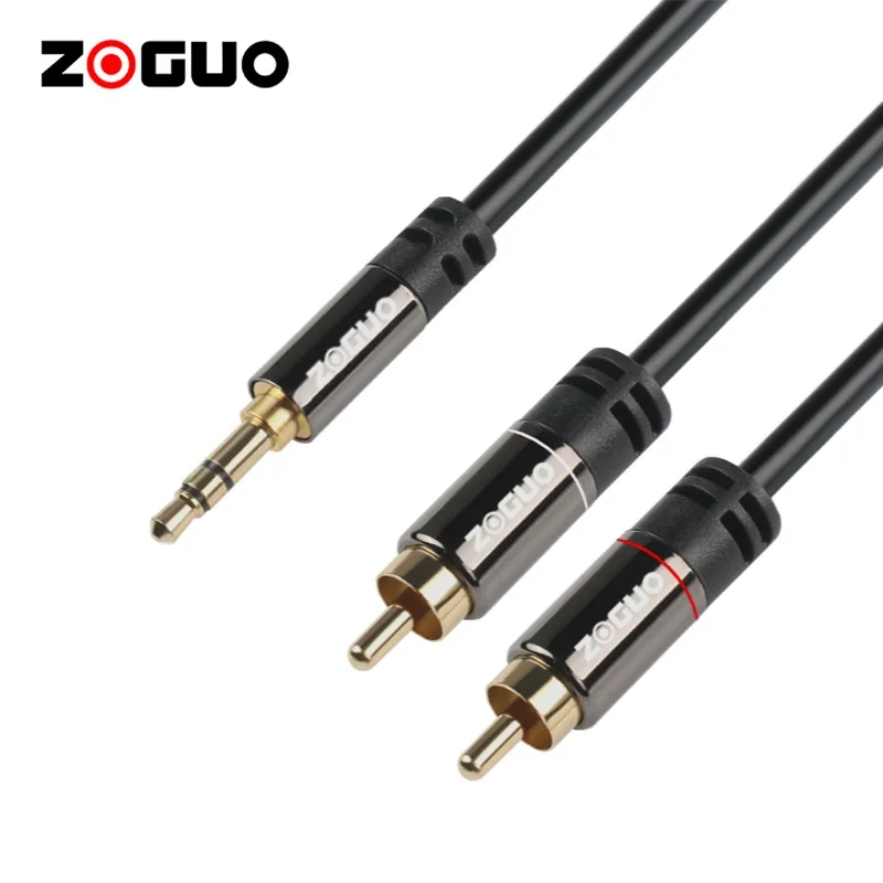 China Cheap OEM DVD Player Dual Shielded Black Audio Cable RCA Cable For Speaker