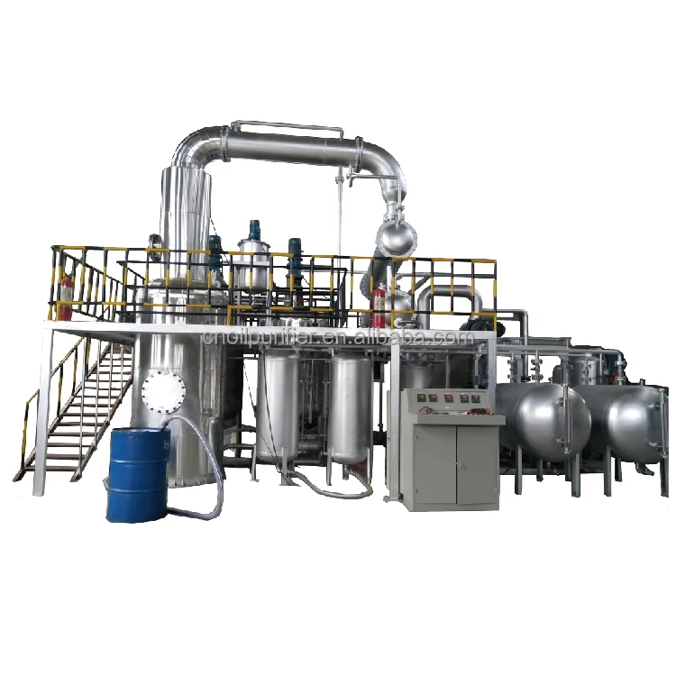 Tire Plastic Pyrolysis Oil  Refining Waste Engine Oil To Diesel Distillation Plant