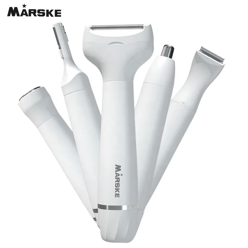 MARSKE 5 in 1 Trimmer Set Women Epilat For ladies electric shaver women face shaver Hair Removal Facial Depilation Lady Shaver