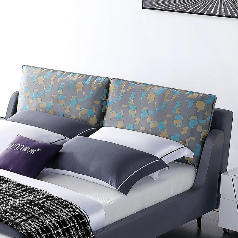 
Modern Designer Furniture Fabric Queen Size Bed KS3170 