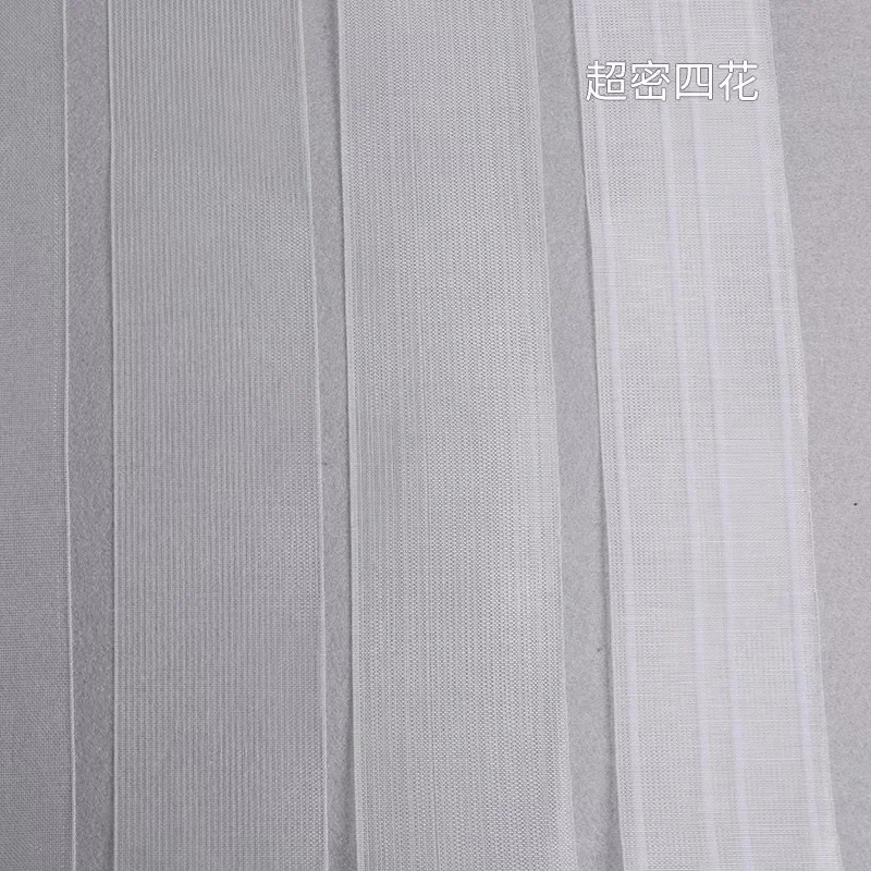 Curtains with nylon fabric straps and lining straps in stock wholesale transparent nylon woven straps