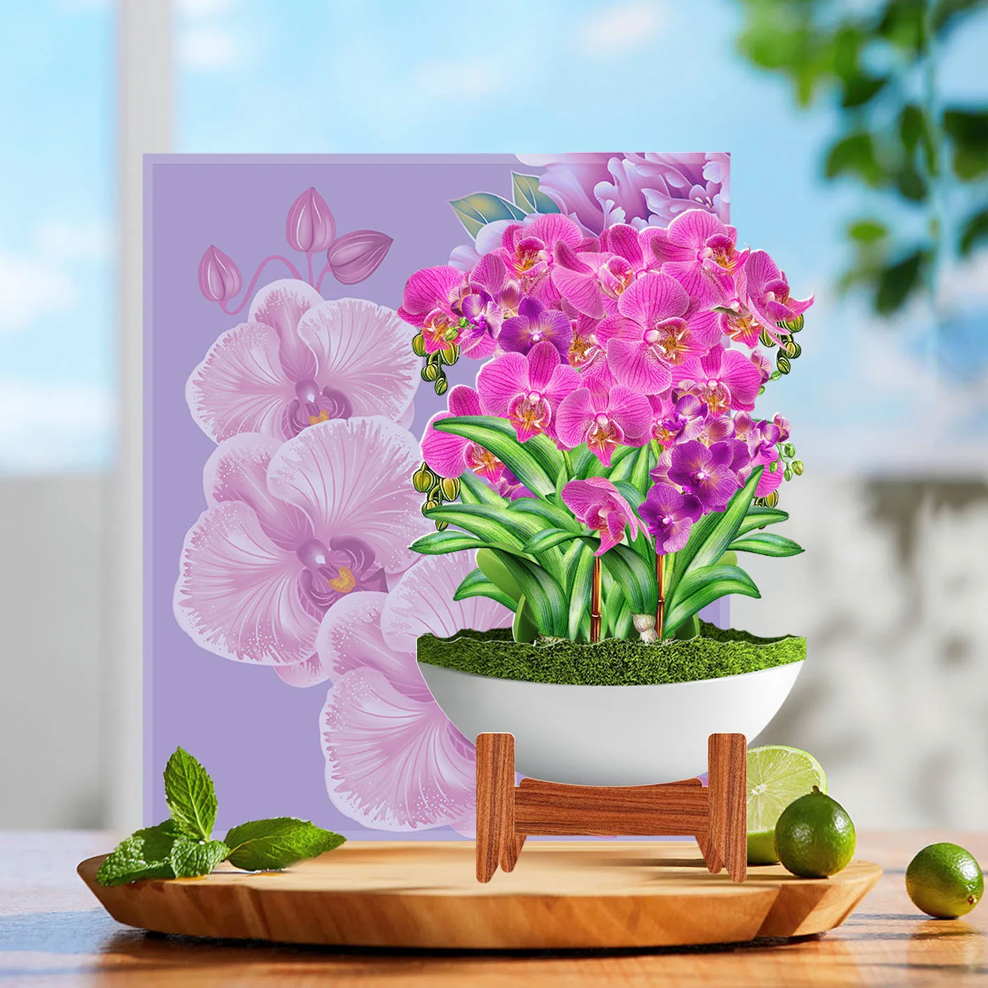 Paper Pop Up Cards,Beautiful Flower Bouquet 3D Greeting Cards, Birthday Gift Cards Best Friend Gift with Note Card and Envelope