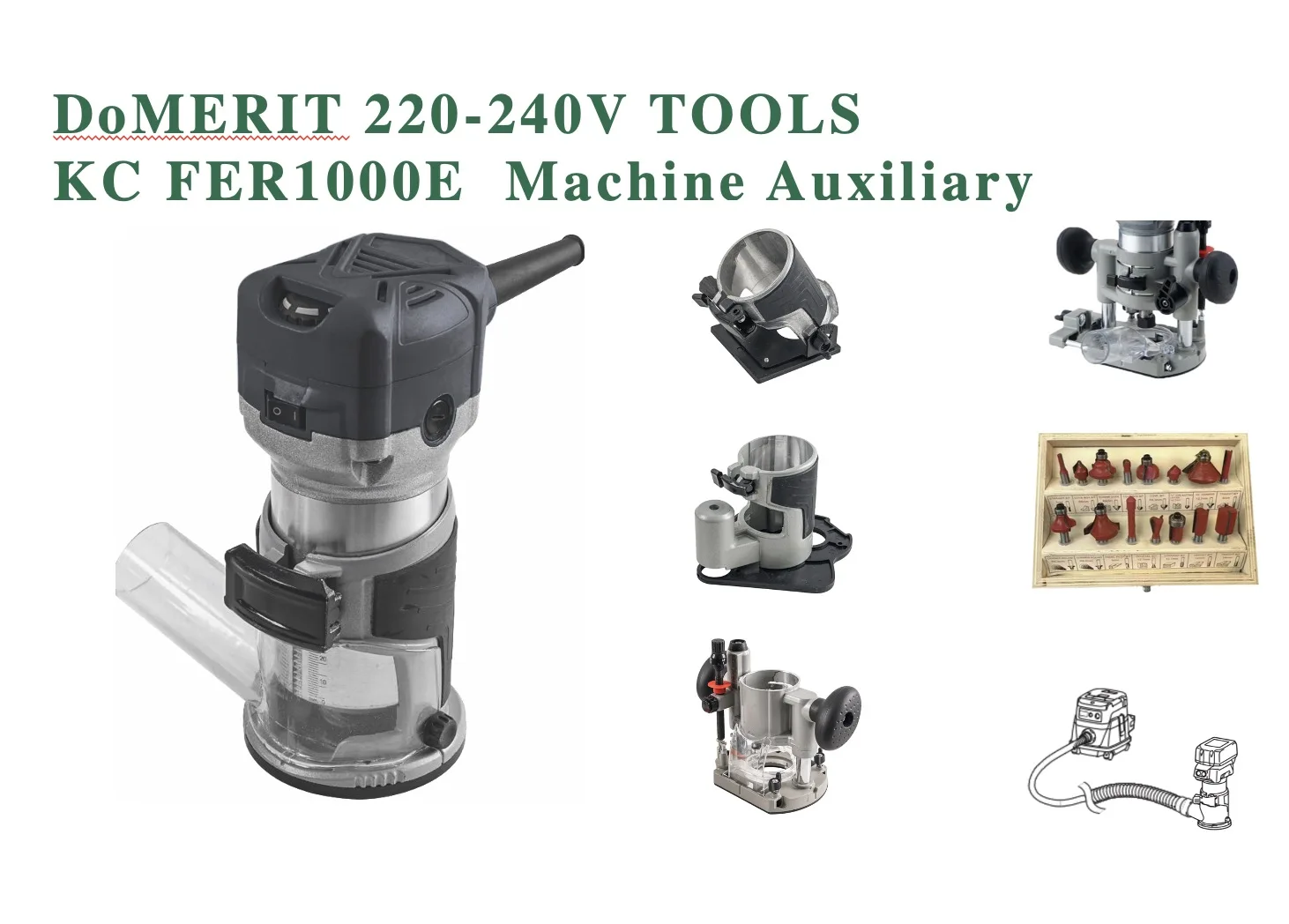 DeMERIT max 8 mm Wood Milling Engraving Slotting Trimming Machine Electric Trimming router