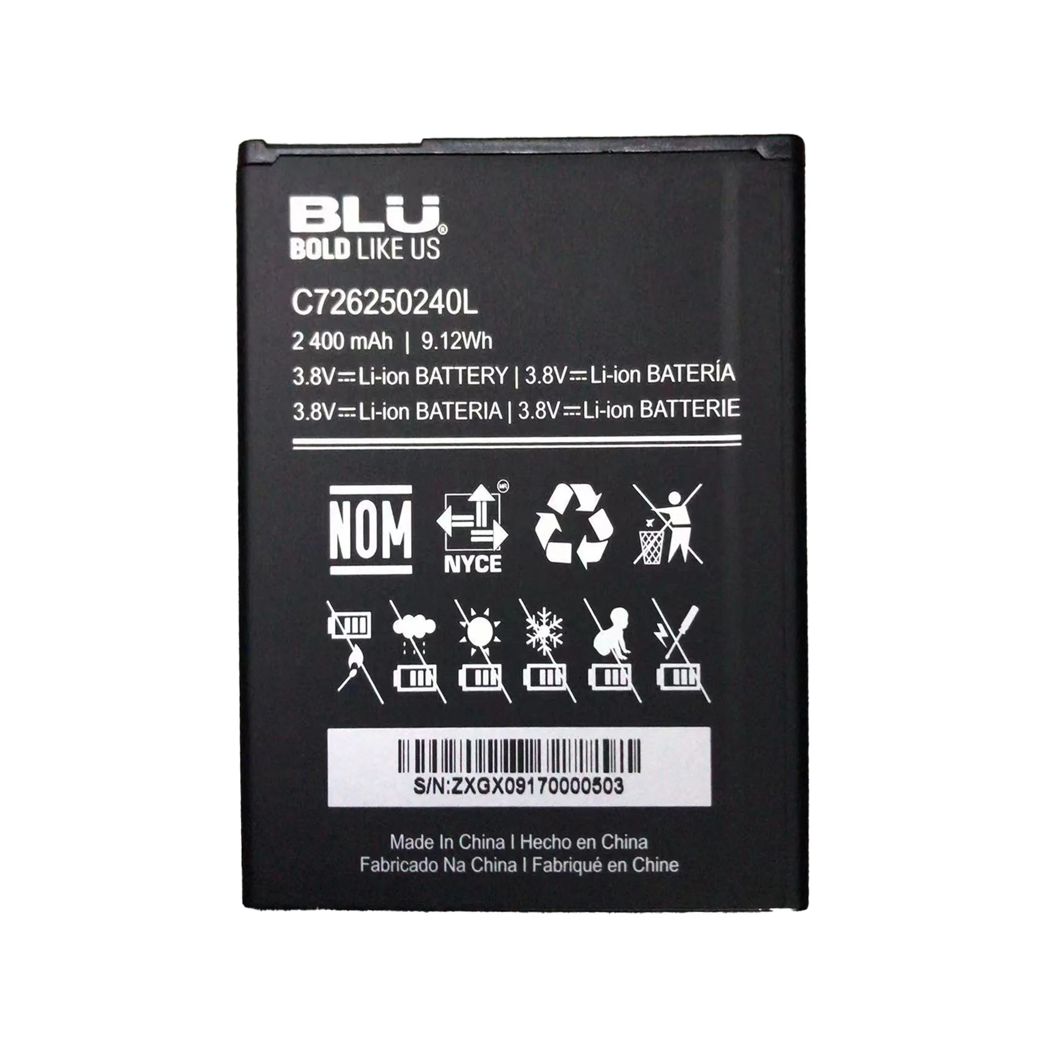 Hot selling BLU C505629140L original mobile phone battery large capacity lithium polymer battery