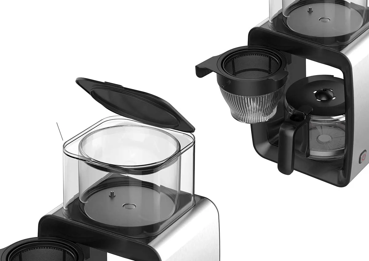1.25L SCA ECBC электрическая кофеварка с цифровым дисплеем боросиликатная банка