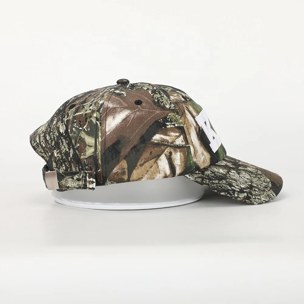 Wholesale Custom 6 Panel Outdoor Sport Hat High Quality Embroidery Logo Army Green Camo Cotton Gorras Classics Baseball Cap