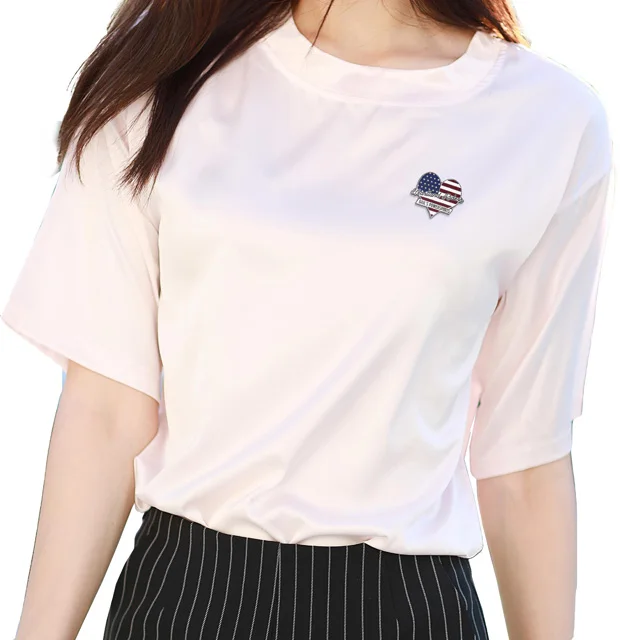 Factory direct sale school badges exquisite metal crafts black nickel plated iron custom 1.75 heart shaped lapel pin