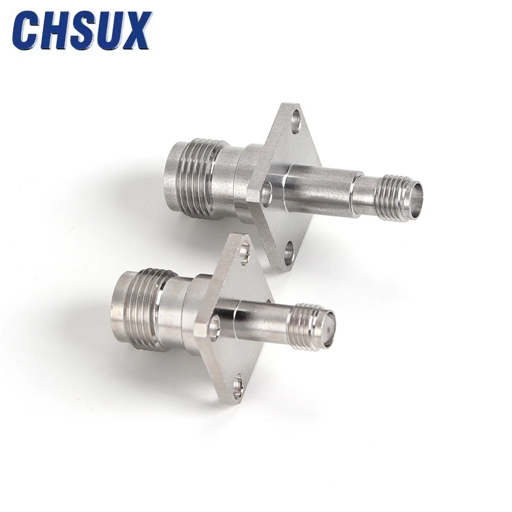 2 отверстия фланцевое крепление разъем BMA гнездовой адаптер SMA радиочастотный