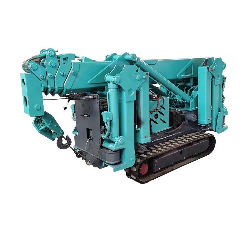 Spider crane with long arm fly jib 3 tons crawler spider crane mini crawler crane