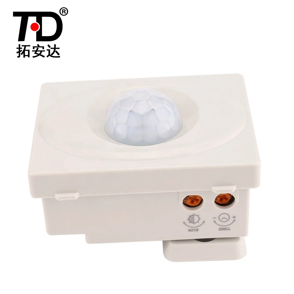 Универсальный зажимный кронштейн с регулируемым обнаружением инфракрасный угол PIR датчик движения переключатель 12 В постоянного