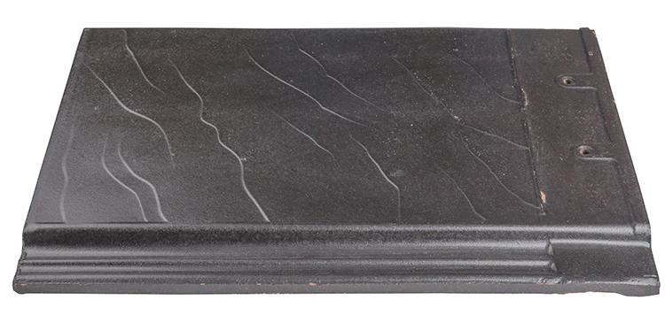 hot sale stone grain roof tiles 430*320mm heat and water proof clay material flat roofing tiles manufacturer