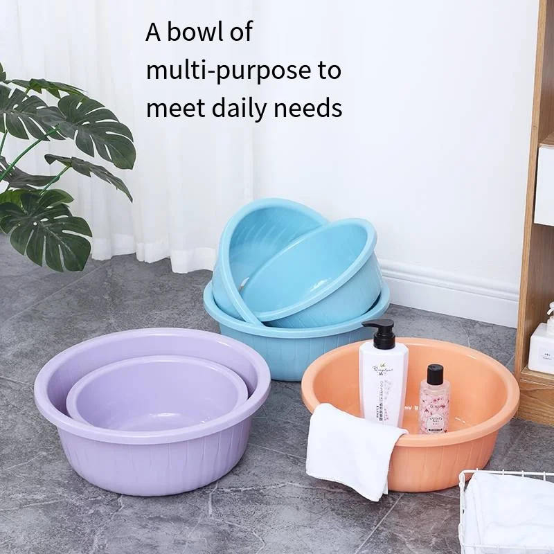 China Manufacturer Price Simple Portable Shape Plastic Washroom Hand Washing Face Basin Bathroom