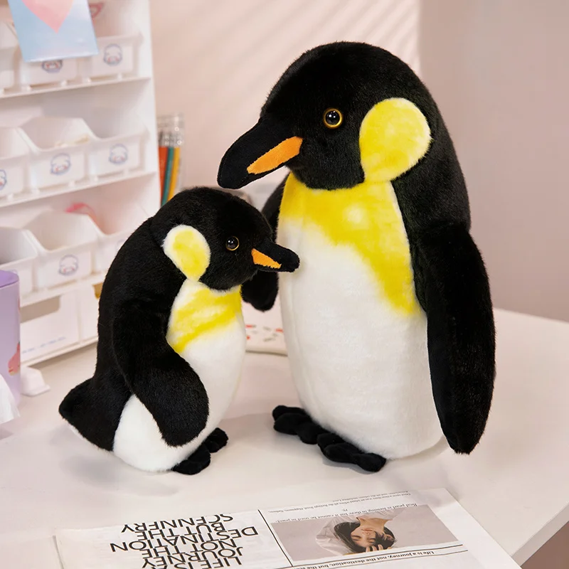 17cm 23cm 35cm 45cm Super Soft Realistic Penguin Plush Toy Standing Penguin Stuffed Toys