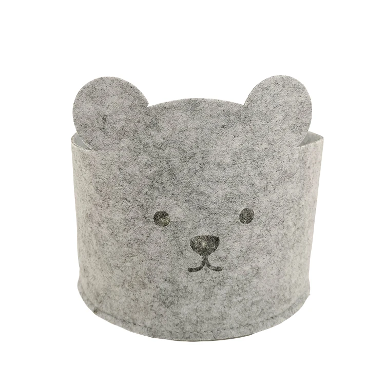 Waterproof Fruit Basket Felt Candy Basket Lovely Cartoon Children Toys Storage Box