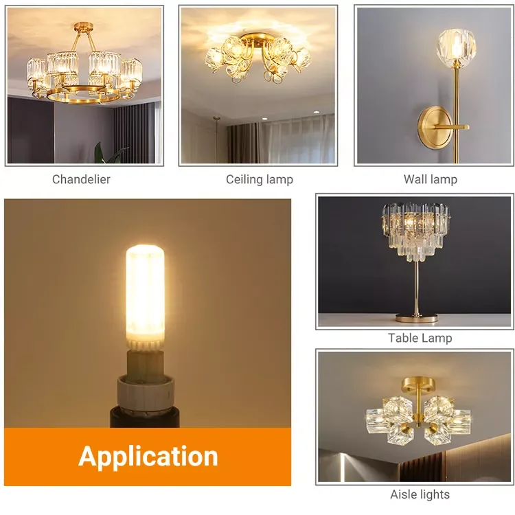 Dimmable G9 LED Mini Bulb AC120V 7W Ceramic Light Bulb Flicker-Free G9 Light