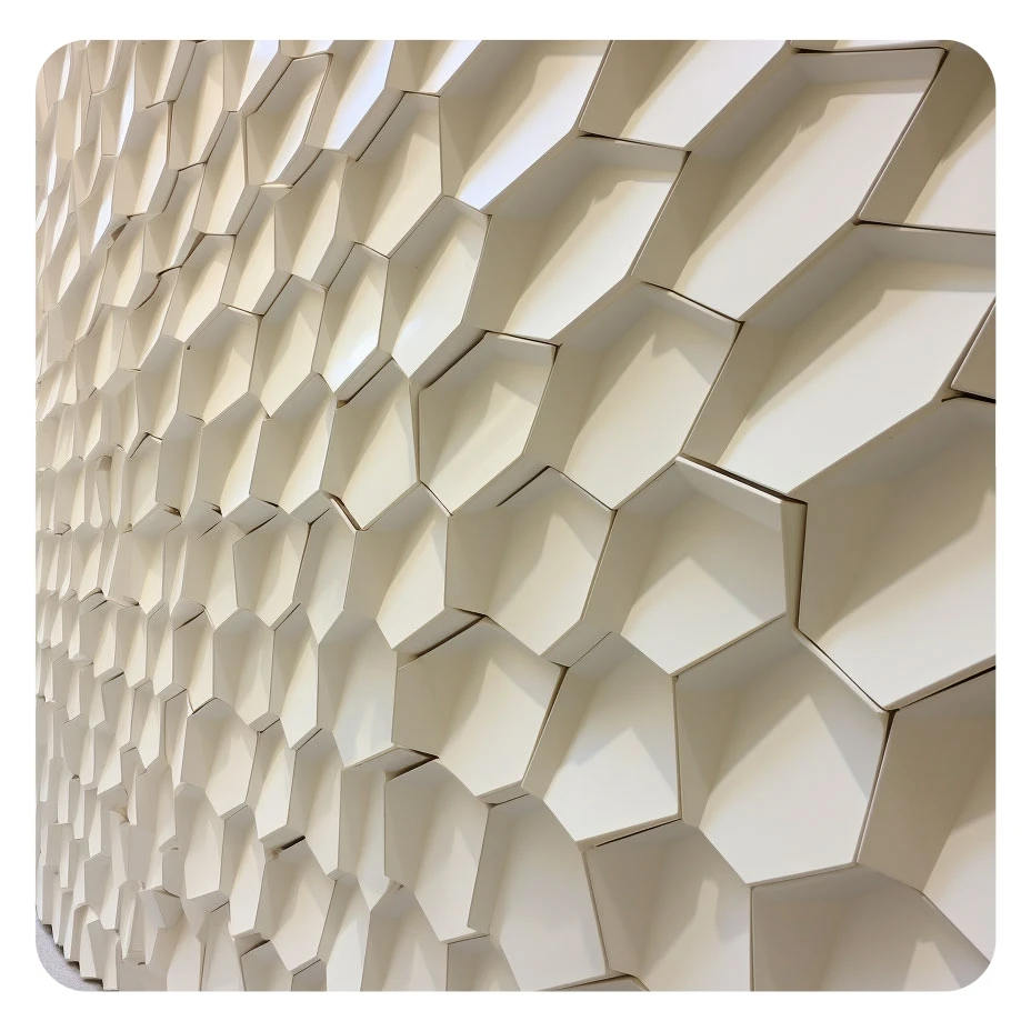 Good Reputation Lightweight White GFRC Hexagonal Panels for Museums