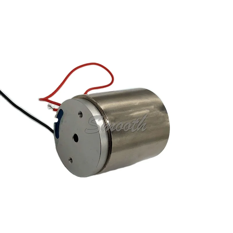 40mm Diameter Model 40VC002 12V DC 10mm Stroke High Precision 2 Wires Mini Brush Cylindrical Voice Coil Motor For Automation