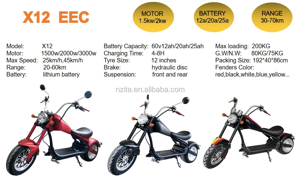 Electric Scooter Seev Citycoco Scooter Motor 2000w Adult Mini Chopper Chinese Citycoco Electric Motorcycle For Sale -