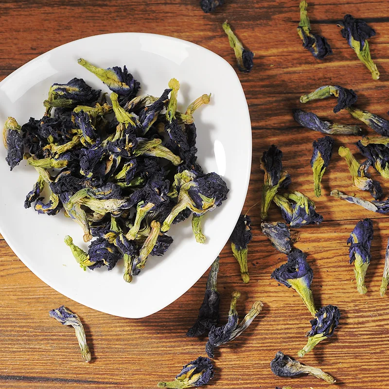 Best Selling Chinese Flower Blooming Tea Natural Blue Tea Dried Butterfly Pea Flower Tea