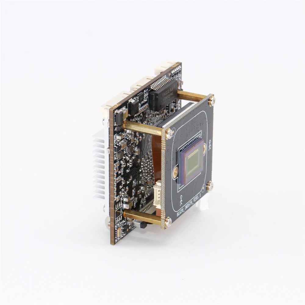 Ai ISP Double IP Camera Board 12MP  IMX226+Hi3519V101IP Network Camera Module CCTV WIFI Camera Module WebRTC SIP-K226KB