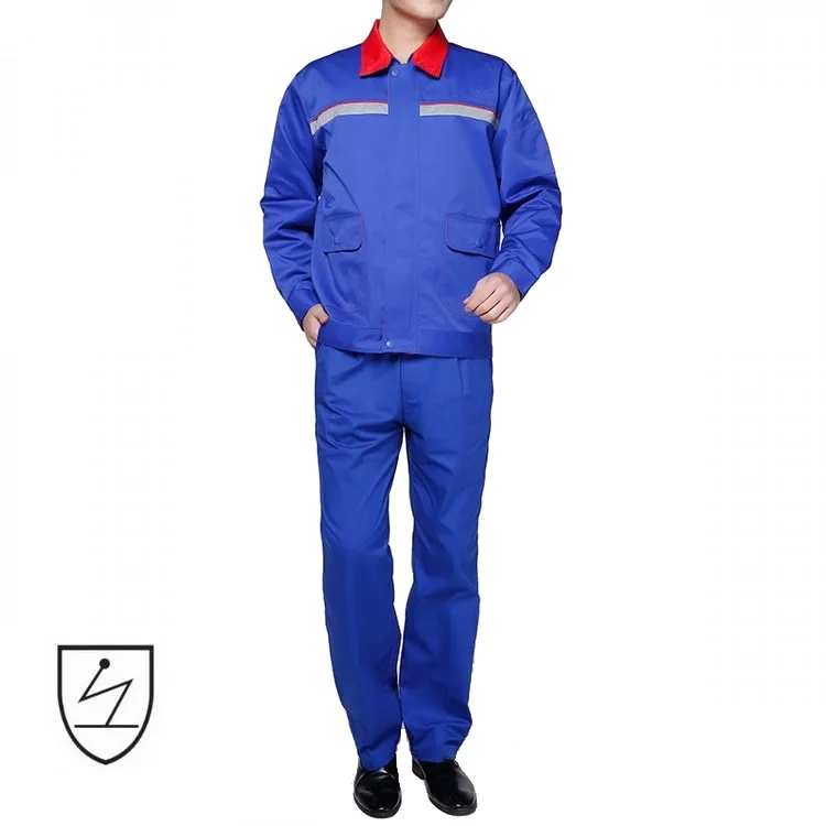 Factory Supply Twill Fabric Anti Static Gas Station Workwear