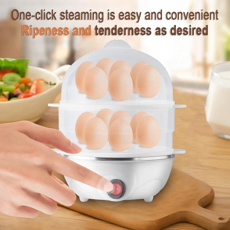 Household Kitchen Automatic Rapid Egg Cooker Machine 7 Egg Capacity Electric cheapest steaming eggs in steamer