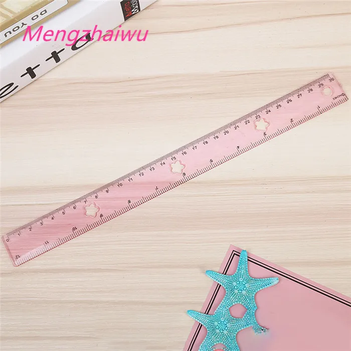 Thailand kawaii school supplies eco friendly stationery candy color Acrylic custom fashion design rulers promotion level ruler