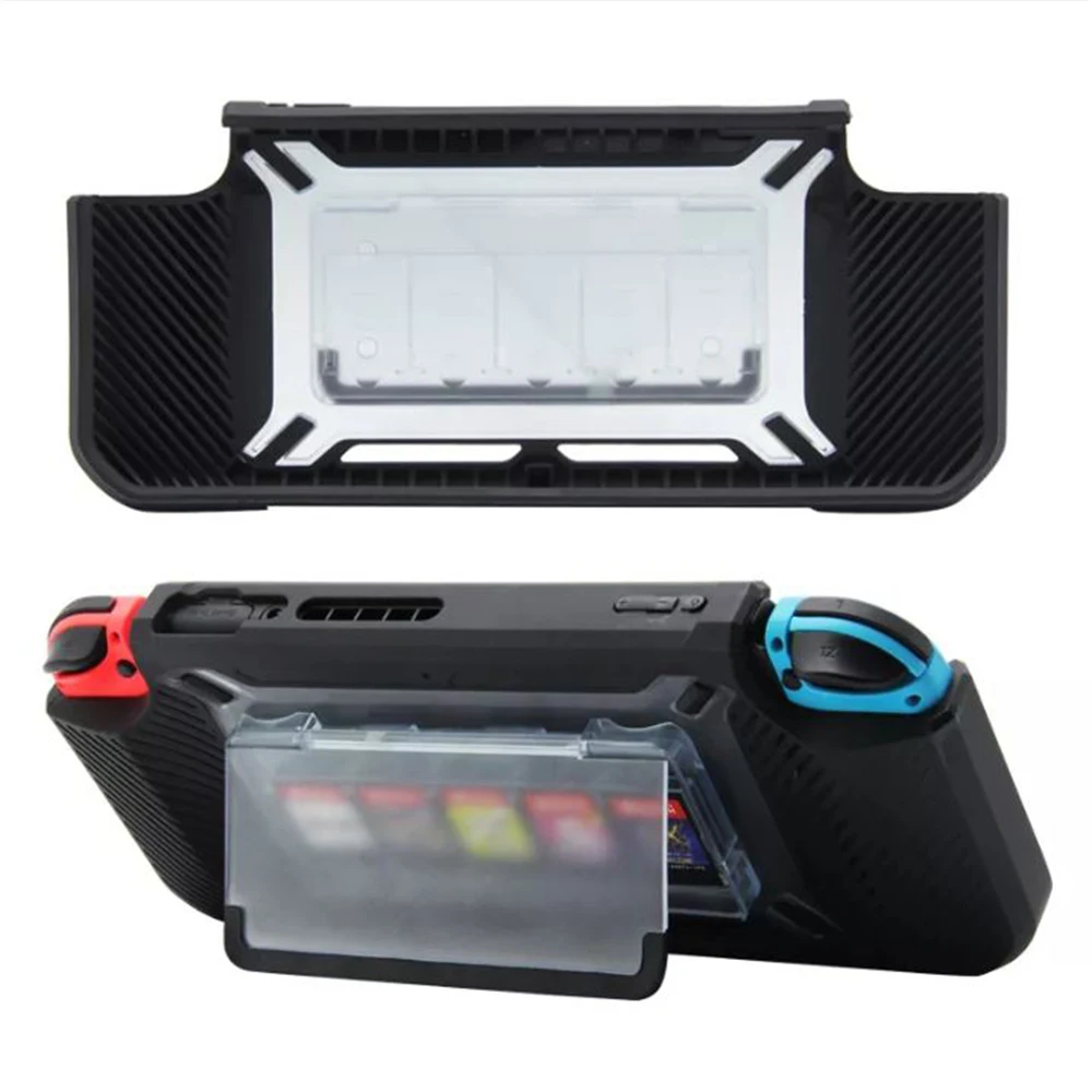 Multi-function game console TPU shell Case with crystal color stand for Nintend Switch