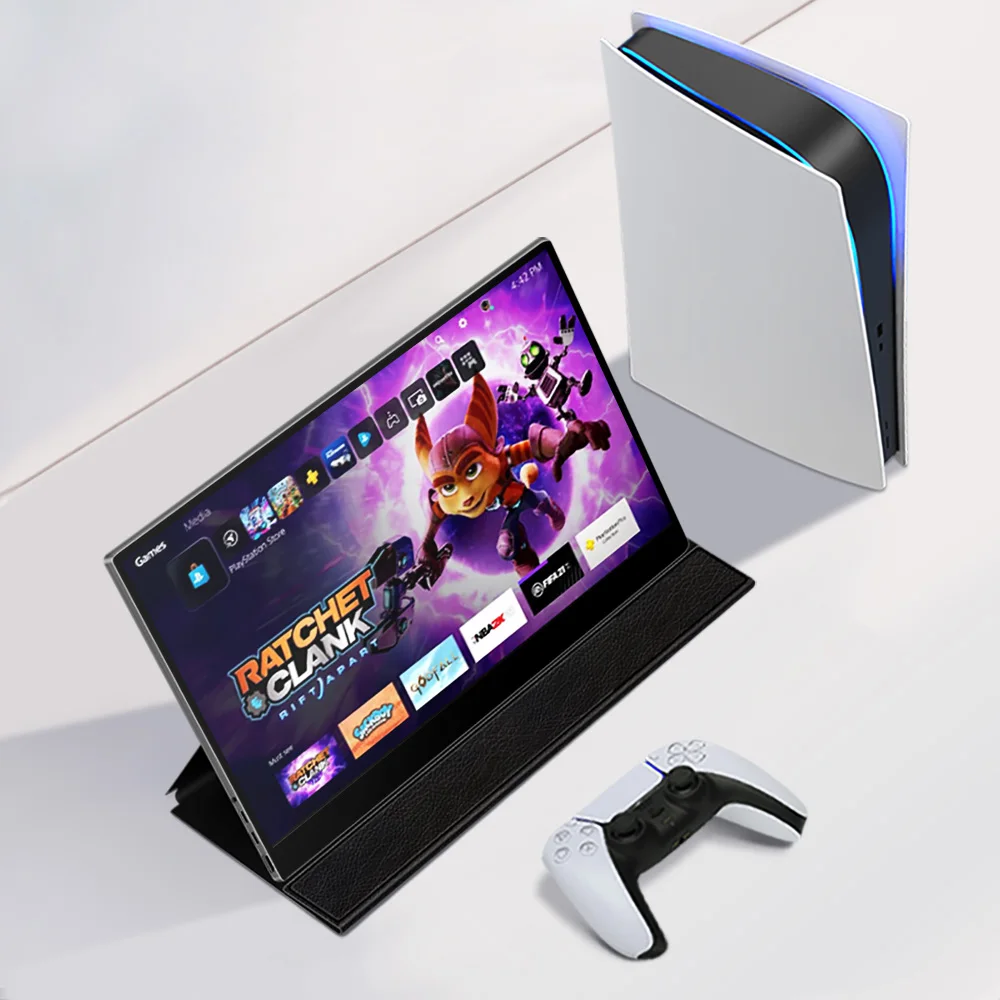 Factory wholesale 15.6 inch 4K UHD built-in battery anti-blue light portable monitor Expand screen for laptop mobile xbox switch