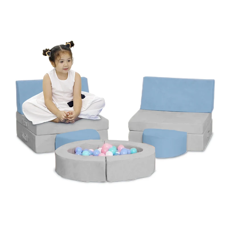 New Arrival 10-Piece Educational Soft Play Set Modern Indoor Foldable Sofa & Baby Couch for Kids & Living Room