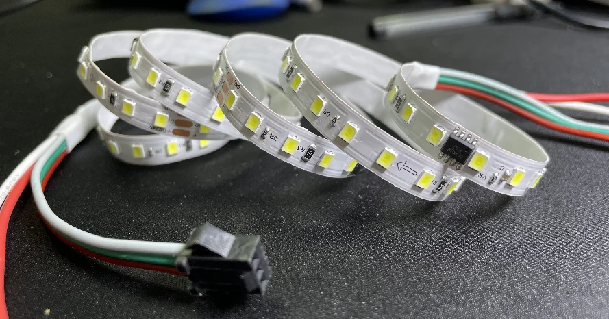 smart smd2835 120leds dc12v 1903 IC single color running water programming pixel magic blue white led strip lights