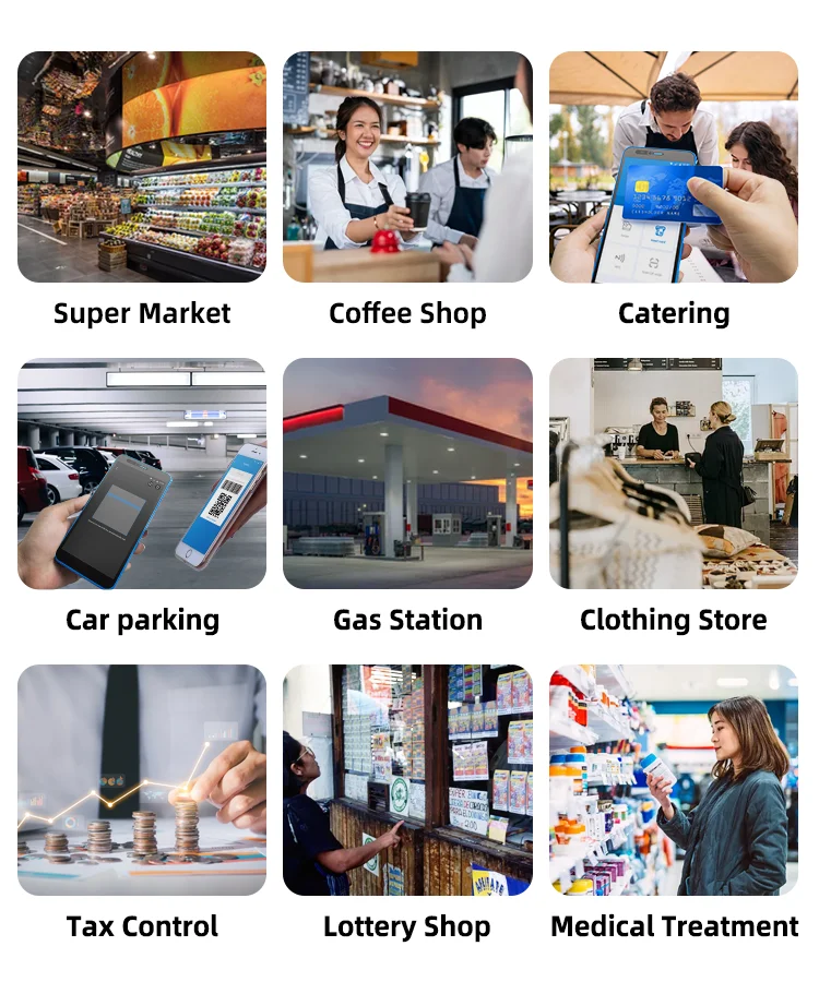 Secure T80M 5000mAh Handheld Billing Android Mobile Credit Card Reader POS with Printer