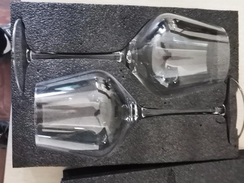 Telsen 500-650ml Creative Square Ultra-Thin Burgundy Red Wine Glasses Cocktails Stemware Glass Kitchen Family Wine Drinking Gobl