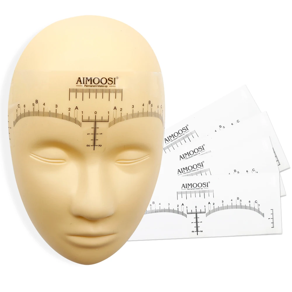Eyebrow Brow Stencil Sticker Ruler Measuring Disposable Stickers Rules For Salon microblading ruler tools