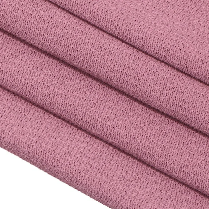 Custom Quick-Drying Woven Fabric Mesh Summer Sports Waterproof T-Shirt Dress Bag Uniform Garment High Porosity Knitted Design