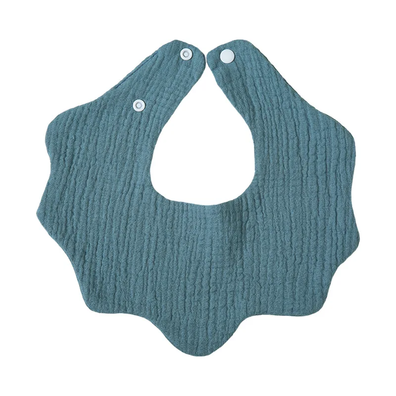 Muslin Baby Teething Bibs Lap-shoulder Cloths Bibs Baby Bandana Drool Bibs