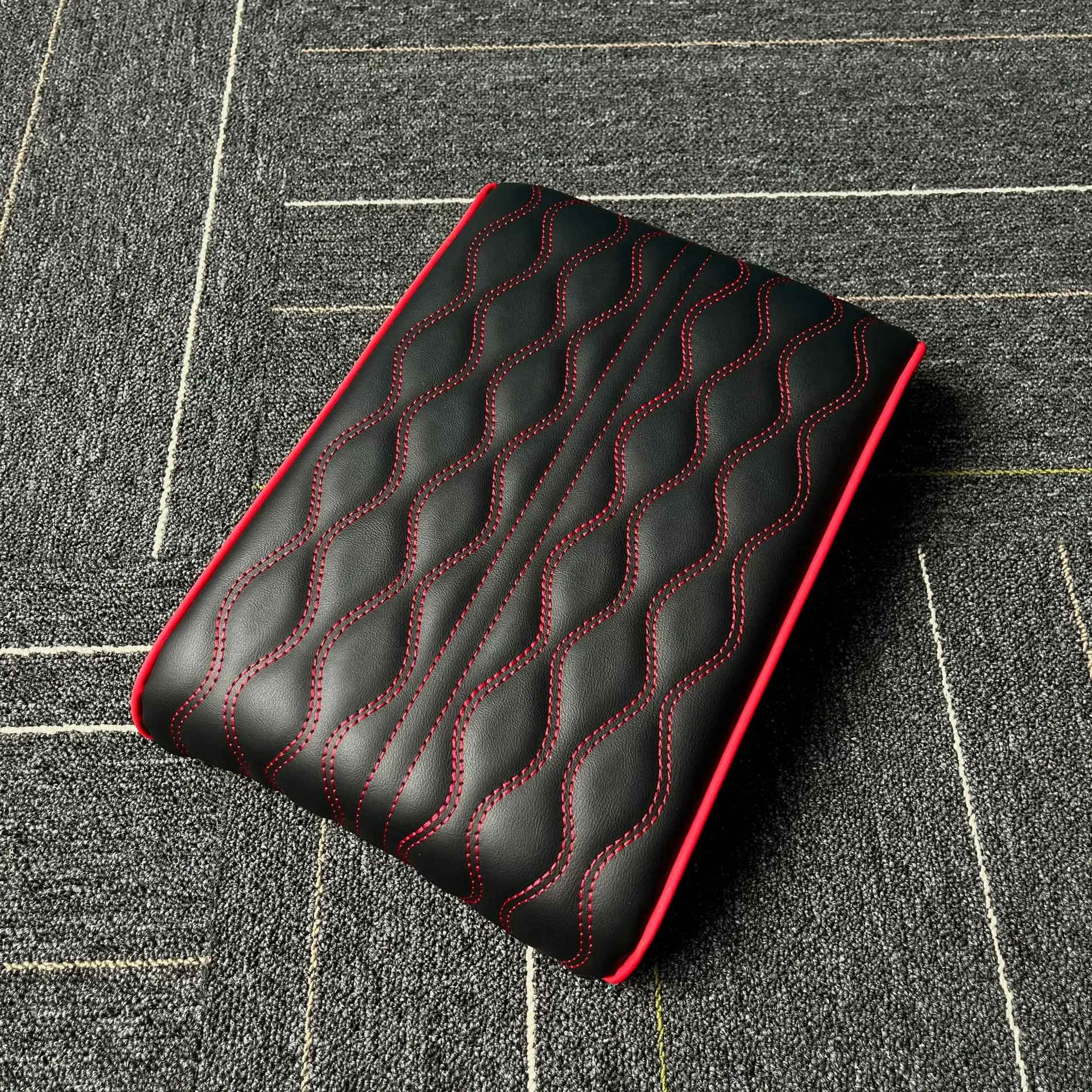 Leather Memory Foam Armrest Cushion Protection Pad, Waterproof Hand Rest Pillow with Height Increase, Universal Accessory for Mo