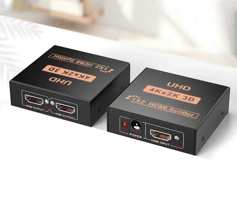 Jasoz 4K mini 2 Port 3D full HD 10801 in 2 out hdmi splitter 1x2 hdmi splitter For PS3 Xbox EU US UK Plug