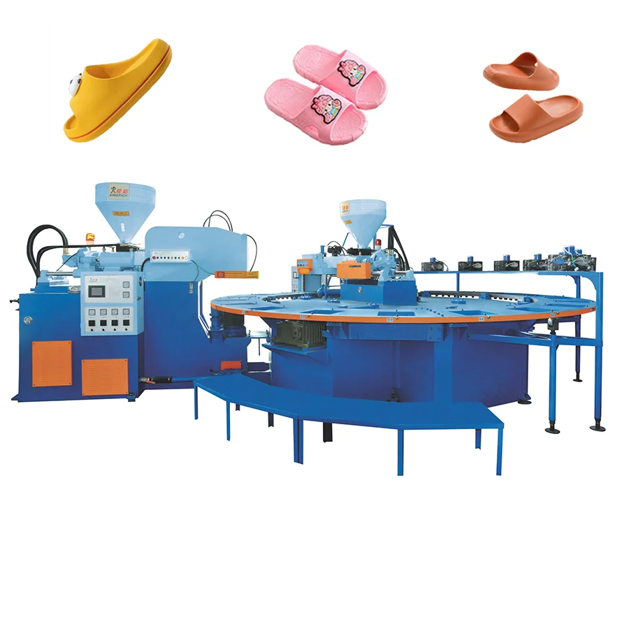 TPU PVC TPR PLC Control Full Automatic Two-Color Air Blowing Injection Molding Machine