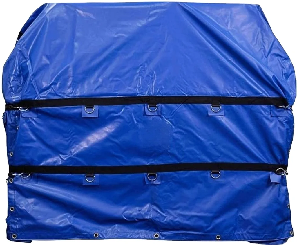 Fast Shipping Coil Bag Truck Tarp With Chain Holes For Rolled Steel On Flatbed Trailer