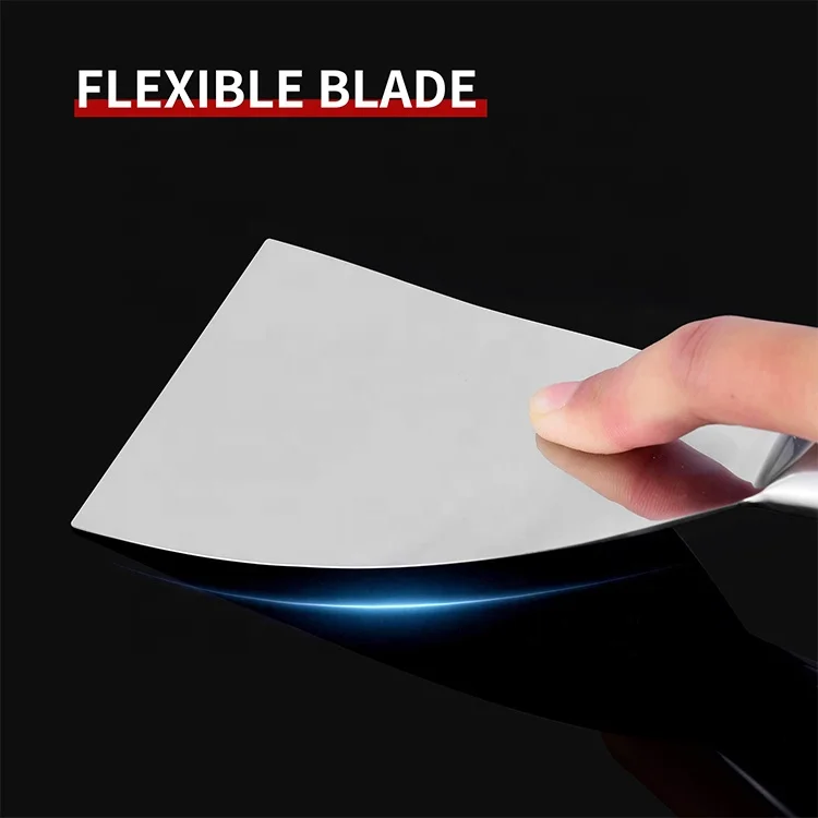 Wide Application One-piece Full Stainless Flexible Blade Putty Knife Putty Knife Scraper