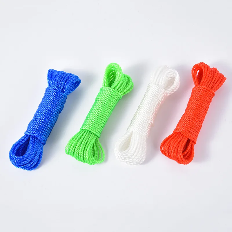 Hot Sale Colorful 3 Strand Polyester Fishing Rope with Nylon Rope for River Lake Stream Ocean Boat Fishing