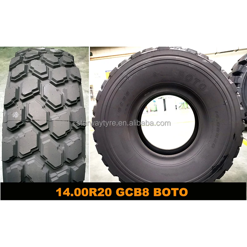 14.00R20 18PR 20PR Desert off road truck tyre on Sand Mud terrain BOTO WANDA 1400R20 heavy duty tyre for Desert off road trucks