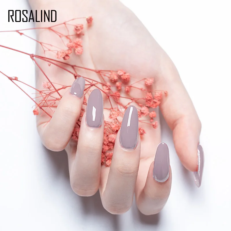 Rosalind товары для ногтей оптом 6 шт./лот 7 мл белая бутылка Цветной Гель-лак набор отмачиваемый oem УФ светодиодный Гель-лак для ногтей для дизайна ногтей