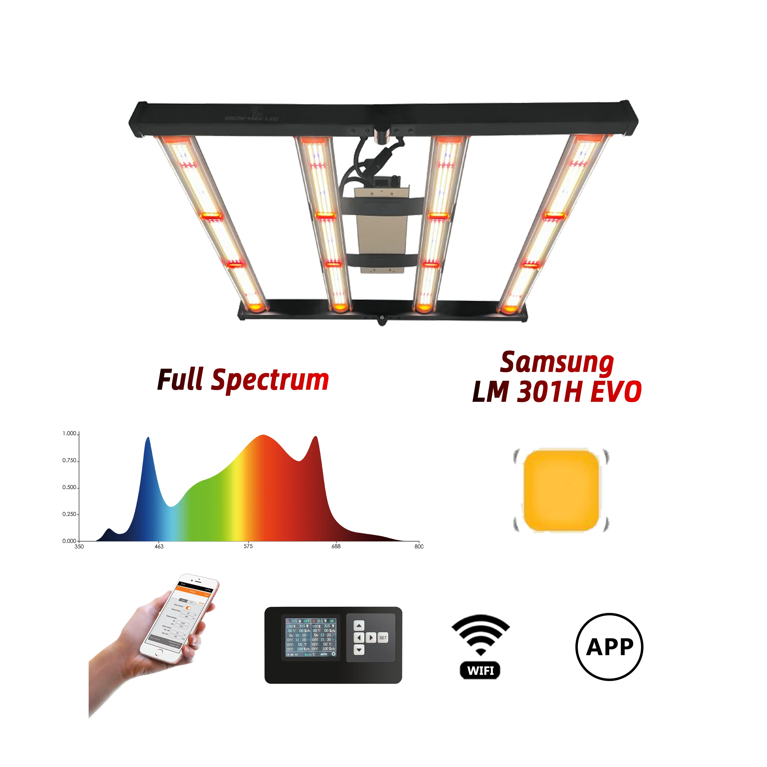 Низкая цена 240 Вт Samsung lm301H EVO полный спектр светодиодный светильник для выращивания теплиц и палаток растений IP65