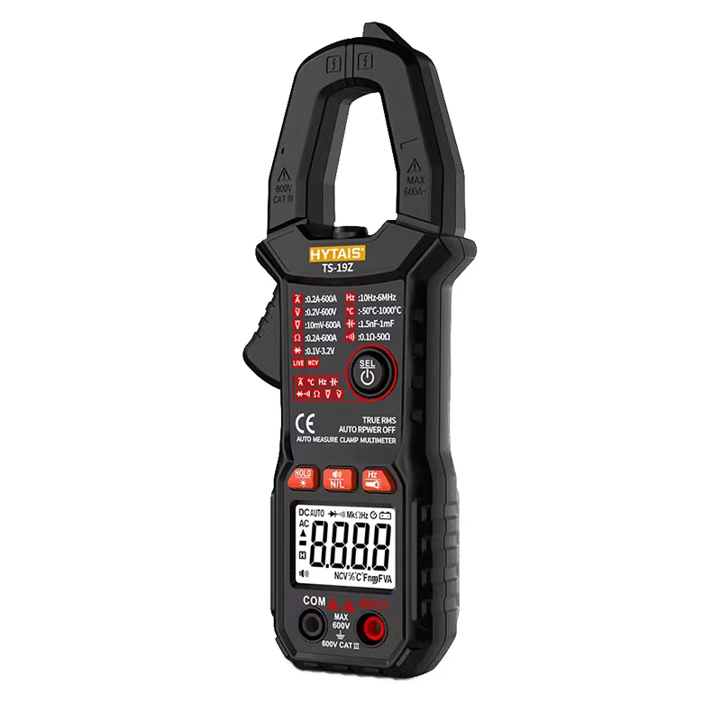 HYTAIS TS19Z AC DC Clamp meter 600 amp Current tester Auto Digital Clamp Multimeter