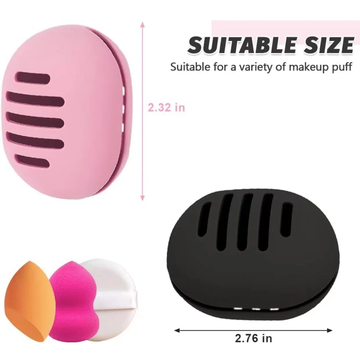 Logo Design Factory Price Silicone Cosmetic Tools Travel Organizer Makeup Blender Sponge Holder