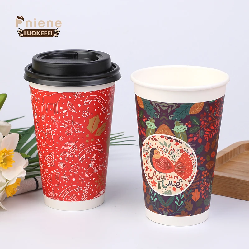 Paper cups 16oz suppliers china disposable paper cup for milk tea