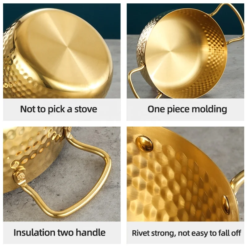 Multi-function Kitchen Cooking Pot Induction Stock Pot Stainless Steel Korean Cookware Soup Pot With Handle