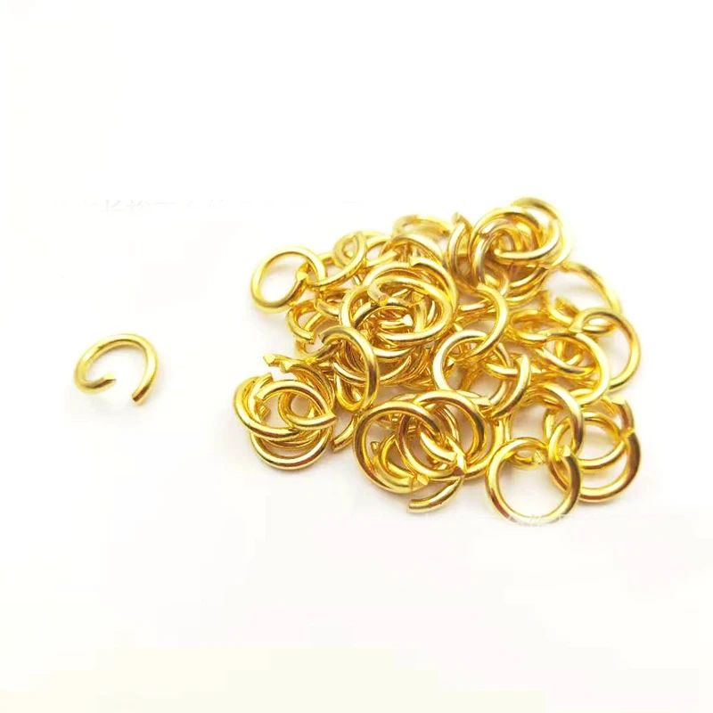8mm 10mm Keychain Ring Open Jump Rings Small Metal Key Chain Diy Crafts And Jewelry Findings Gold Jump Ring for Keychains